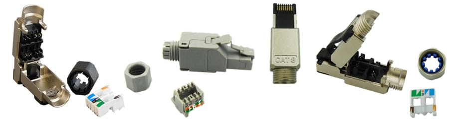 Stewart Connector / Cinch Connectivity Solutions RJ45 Punch Down Plugs
